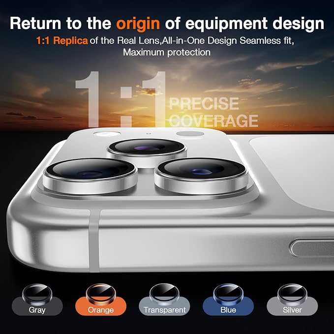 LK 2 Pack for iPhone 17 Pro/17 Pro Max Camera Lens Protector One-Click - Image 5