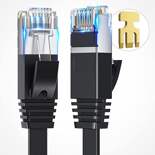 Ximeges® Cat 6 Ethernet Cable, 3FT/6FT/10FT/15FT/20FT/30FT/50FT/100FT Flat High - Image 4