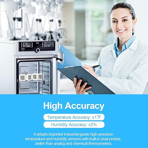 Vaikby Indoor Thermometer 4Pack, Humidity Gauge Meter Digital Hygrometer Room - Image 4