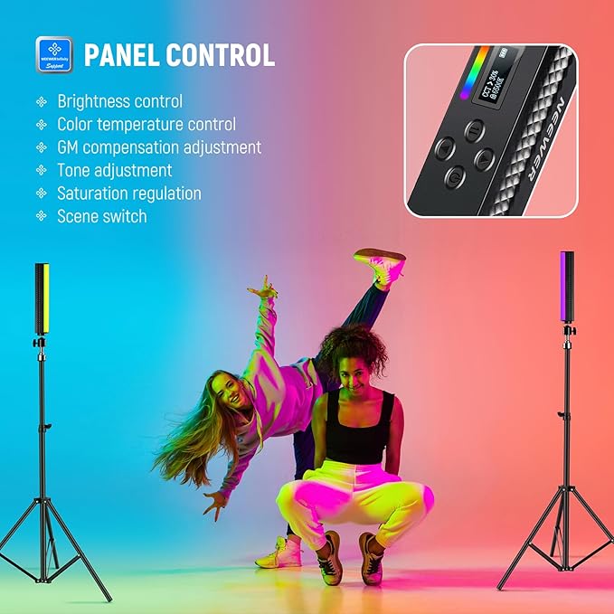 NEEWER RGB Light Wand, Magnetic Handheld Photography Video Light Stick - Image 3