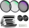 NEEWER 67mm Variable ND + CPL + UV Filter Kit by Neewer