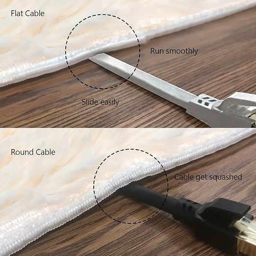 Jadaol Cat 8 Ethernet Cable 50 ft, 40Gbps 2000MHz Flat RJ45 S/FTP LAN Patch - Image 5