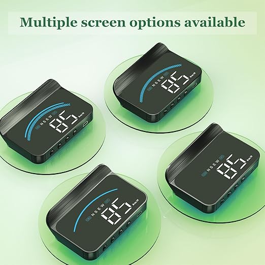 AZIJYV Heads Up Display for Cars M11, Universal OBD+GPS Digital Speedometer - Image 3