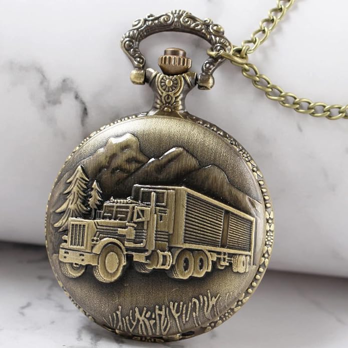 Men's Pocket Watch, Arabic Digital Dial Pocket Watches - Image 2