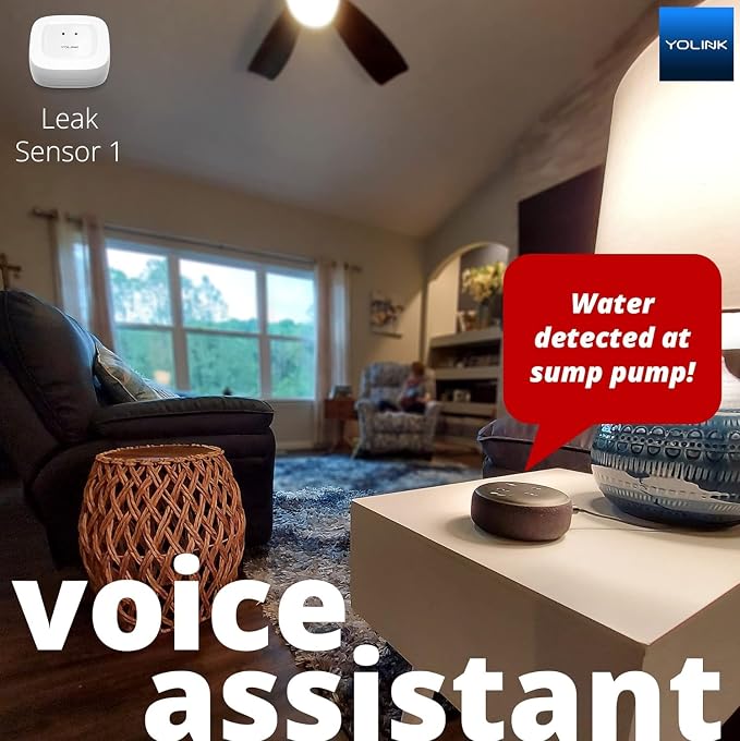 YoLink Smart Home Starter Kit: Hub & 3-Pack Water Leak Sensor 1, LoRa Up to 1/4 - Image 9