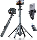 Fugetek 62" Professional Cell Phone Tripod, Ultra Stable 4 Leg Design, 100% All by FUGETEK