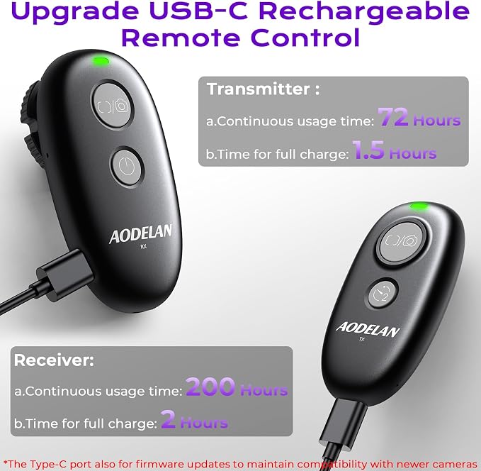 for Fujifilm Camera Rechargeable Remote Shutter Release - Image 3