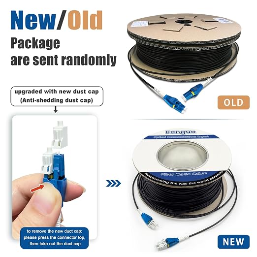500 Feet Uniboot LC to LC Outdoor Armored Fiber Patch Cable, Low Friction - Image 6