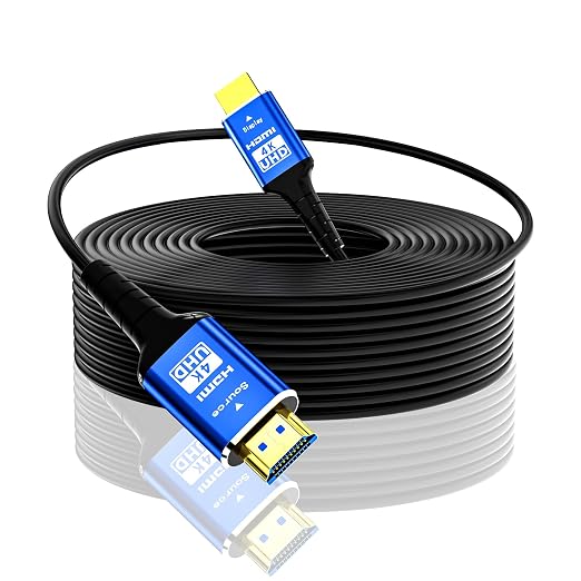 Fiber Optic 150 ft hdmi Cable, 18Gbps 4k Ultra high Speed Support 4K@60Hz HDR10 by Adrenenjoyer