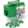 Keystone Jack Cat6 Slim 25 Pack, Cat6 Keystone Jacks 90 Degree, RJ45 Jack Punch by Lysymixs