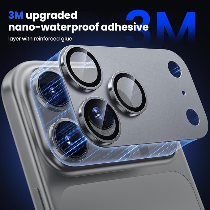 WSKEN for iPhone 17 Pro Max Camera Lens Protector, Metal Aluminum Alloy - Image 3