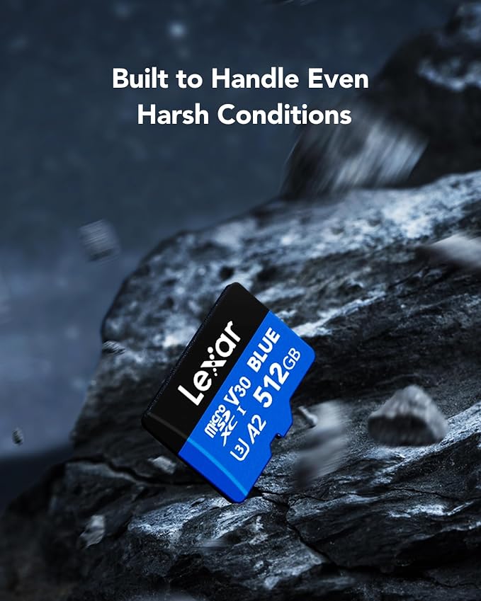 Lexar 512GB Blue Micro SD Card Up to 160MB/s, microSDXC UHS-I Memory Card - Image 8