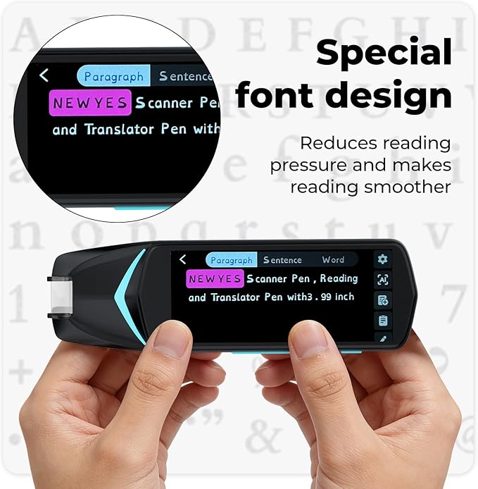 NEWYES AI Pen, Reading Pen for Dyslexia Scan Reader Pen 4 Text to Speech Device - Image 4