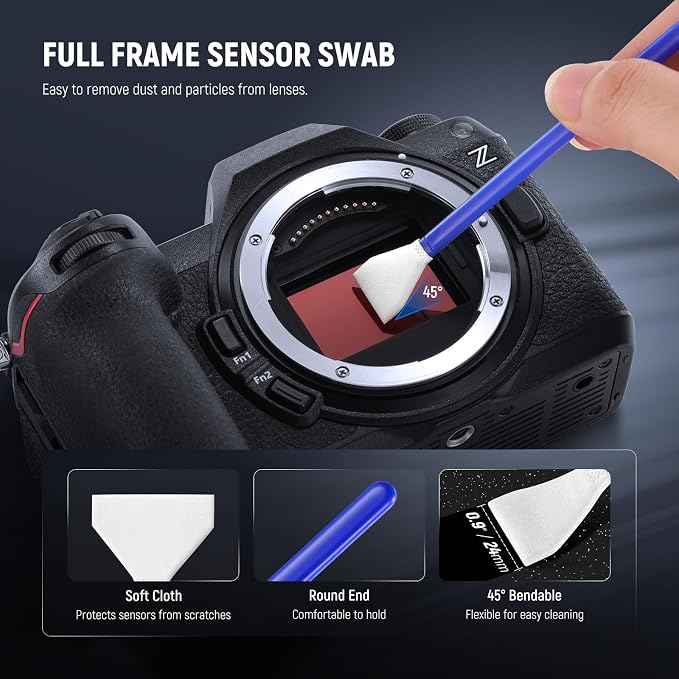 NEEWER 5 in 1 Camera Lens Cleaning Kit, 1x Lens Brush Pen + 1x Air Blower + 1x - Image 5