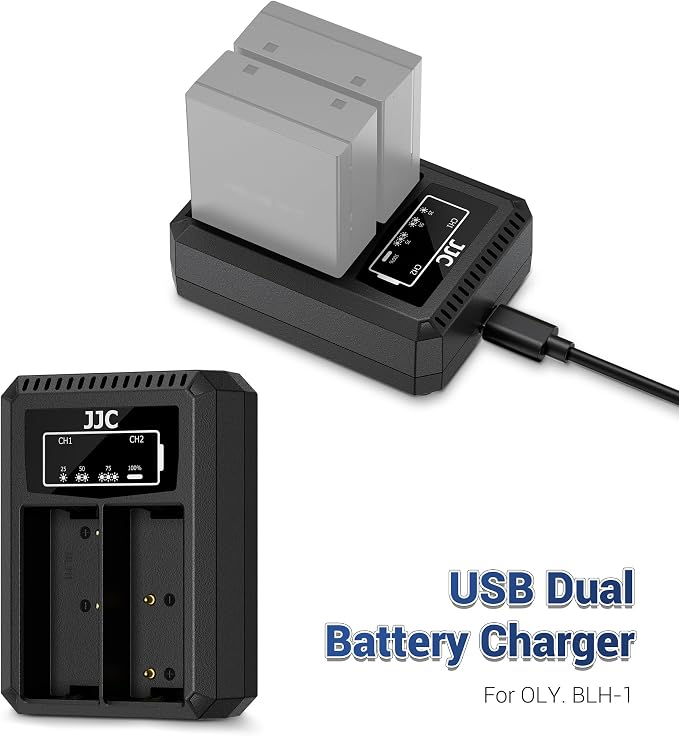 JJC BLH-1 Battery Charger USB Dual Slot - Image 2