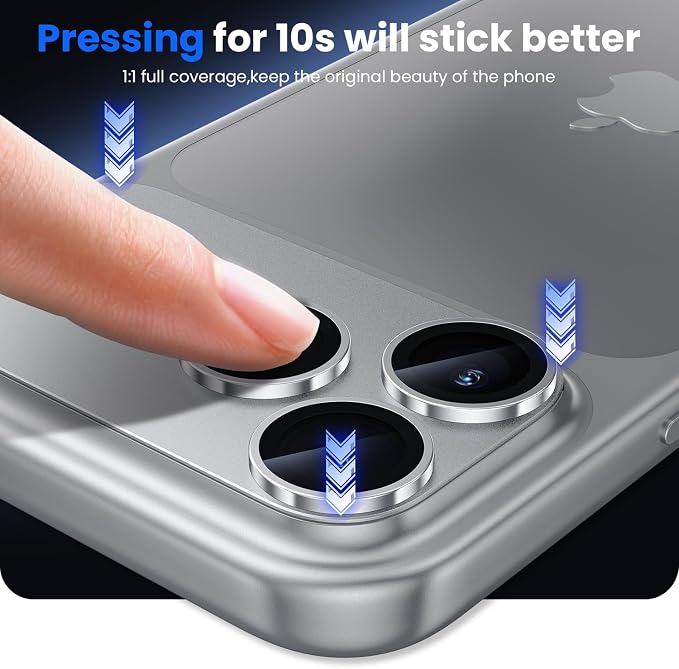 WSKEN for iPhone 17 Pro Max Camera Lens Protector, Metal Aluminum Alloy - Image 5