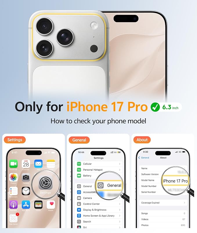 FNTCASE for iPhone 17 Pro Case: Translucent Matte Cases - Image 2