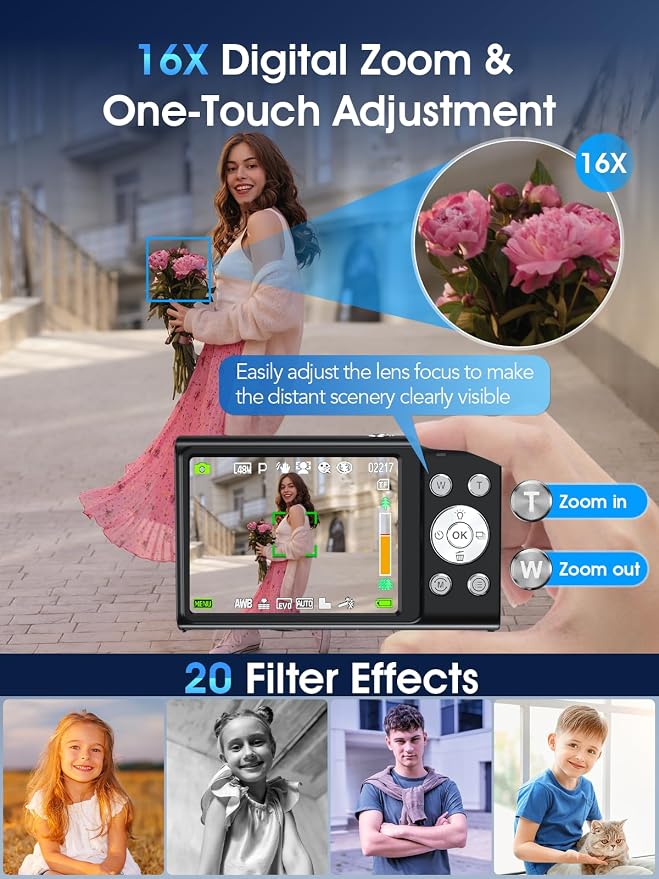 Digital Camera, Autofocus 4K Vlogging Camera - Image 4
