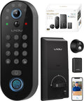 Smart Video Door Lock with 2K Doorbell Camera, Fingerprint & Keypad Keyless by LOCCKFUN