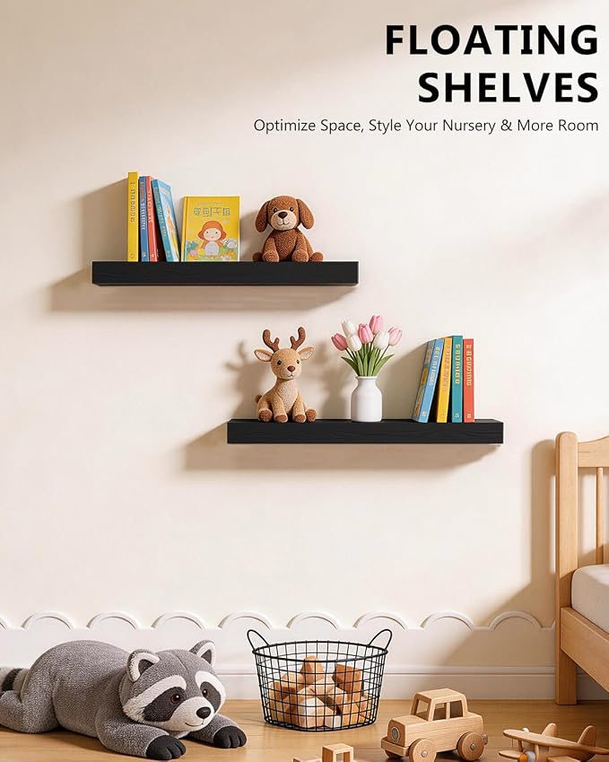 WALI Floating Shelves for Wall, 1 Tier Bathroom Storage Shelf Over Toilet - Image 6