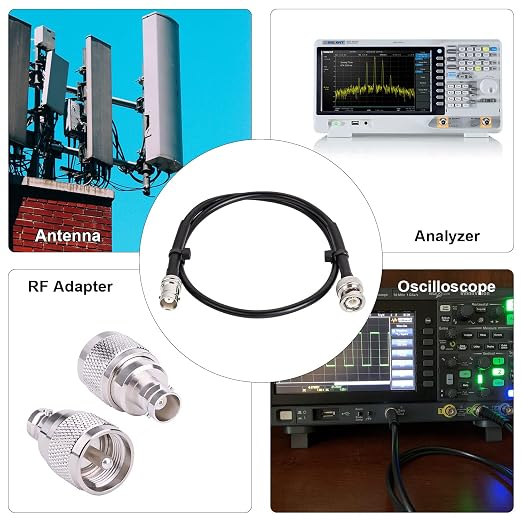 MOOKEERF BNC Male to BNC Female Coaxial Cable 50 ohm RG8X Coax Ultra Low Loss - Image 4