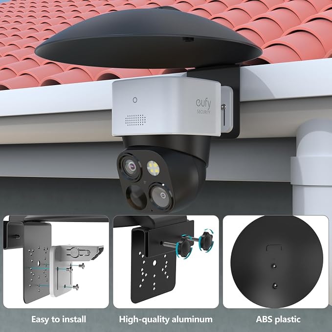 HOLACA Universal PTZ Camera Gutter Mount and Sun Rain Shade Cover - Image 2