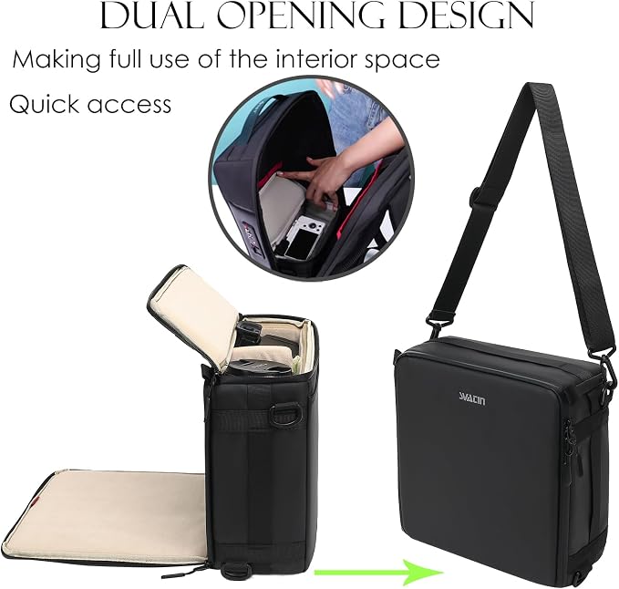 Camera Insert Bag, Shockproof &Pressure-proof Dual Opening Padded Camera Lens - Image 3