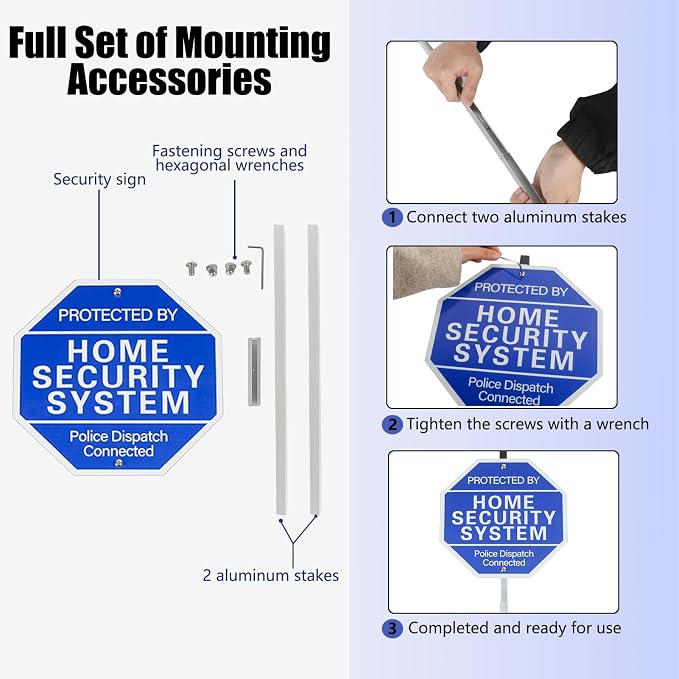 Protected By Home Security System Signs - Image 4