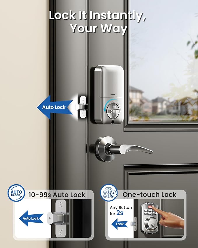 Veise Keyless Entry Door Lock - Image 5