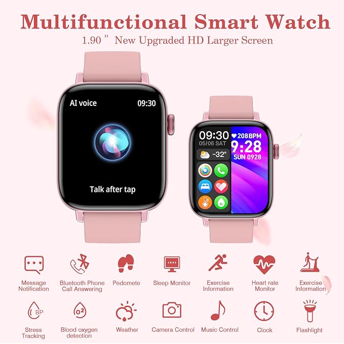 PJYUBVOR 1.9" Smart Watch for Women - Image 5