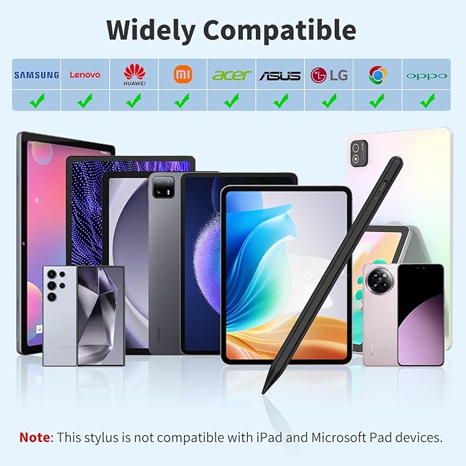 Stylus Pen for iOS&Android Touch Screens, Active Pencil for Samsung, Smart - Image 4
