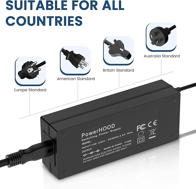 12V AC/DC Adapter Compatible - Image 5