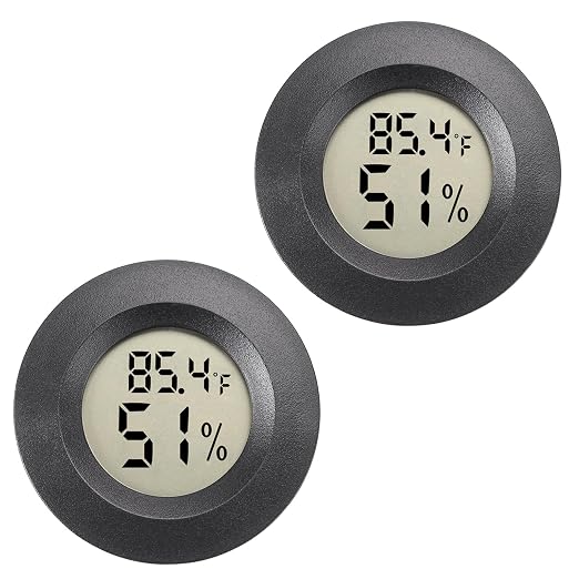 Mini Hygrometer Digital Thermometer Humidity Meter 2 Pack Hygrometer by WEIMELTOY