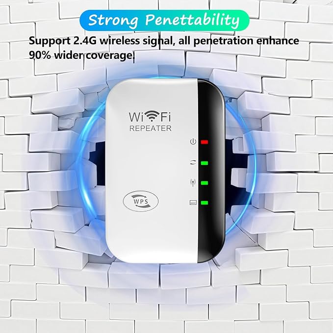 WiFi Extender, WiFi Signal Booster Up to 5000sq.ft and 50+ Devices, Internet - Image 2