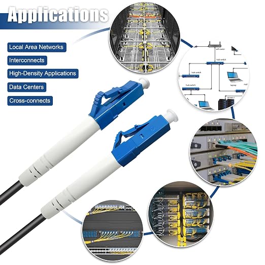 50 Meters LC to LC Outdoor Armored Simplex Fiber Patch Cable, Single Mode Fiber - Image 6