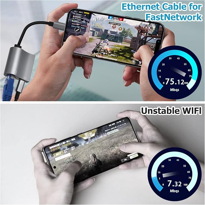 Lightning to RJ45 Ethernet Adapter Network Adapter, Support 10/100Mbps Ethernet - Image 6