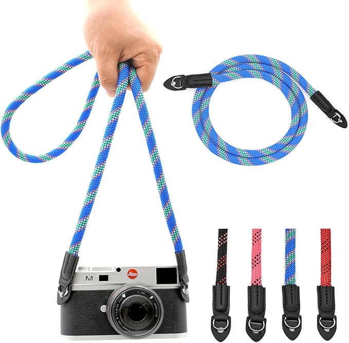 Camera Strap Vintage 100cm Nylon Climbing Rope Camera Neck Shoulder Strap by Eorefo