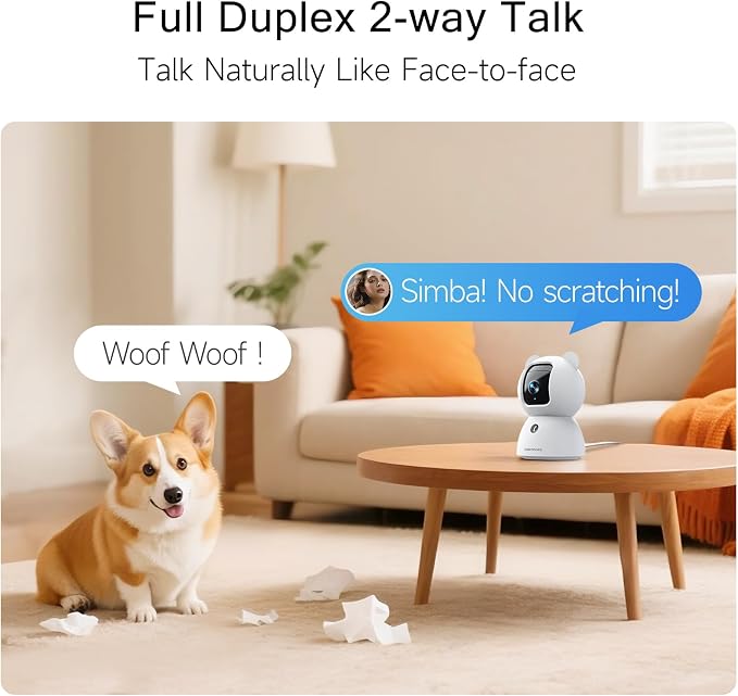 2.5K Indoor Camera 2pack, Free AI Person/Pet/Cry Detection, 4MP - Image 7