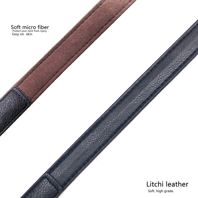 Camera Strap Leather, Camera Neck Strap Thin, Binoculars Strap - Image 2