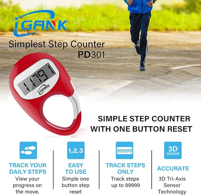 Simple Walking Pedometer 3D Step Counter - Image 2
