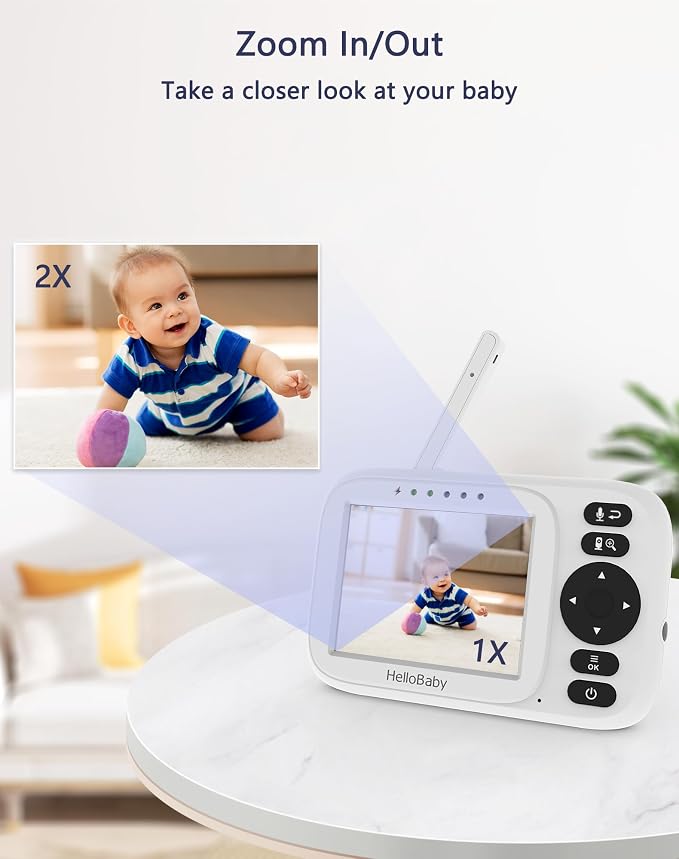 HelloBaby Monitor No WiFi Video Baby Monitor - Image 6