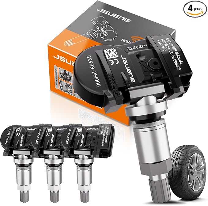 Jsueng 4-Pack TPMS Sensor Tire Pressure Monitoring Sensors Compatible by Jsueng