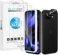 OMOTON 3+2 Pack for Google Pixel 9a Screen Protector 6.3 inch, 3 Pack Tempered by OMOTON