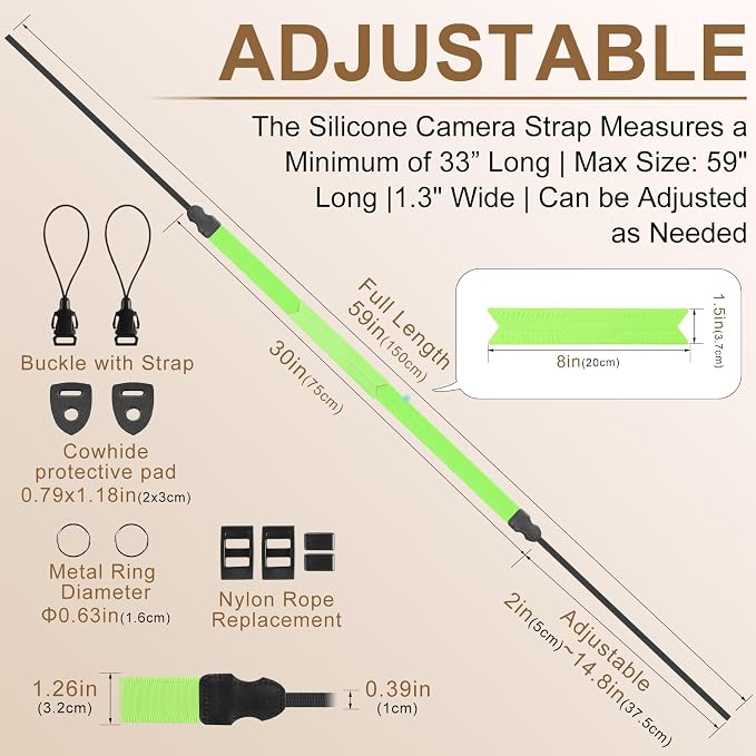 FIEIL Neck Strap Silicone Camera Straps - Image 4