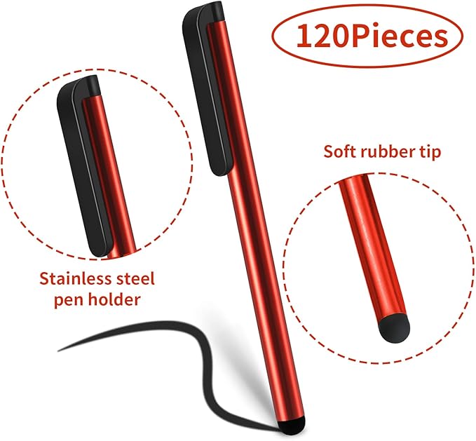 Outus 120 Pieces Stylus Pen Universal Capacitive Stylus Slim Digital Pen - Image 2