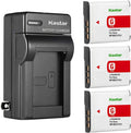 Kastar 3-Pack NP-BG1 Battery and AC Wall Charger Replacement by Kastar