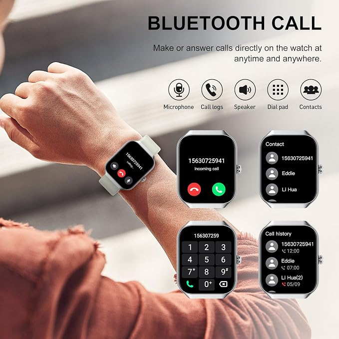 Jugeman Smart Watches for Women, 1.96" HD New Smartwatch - Image 2