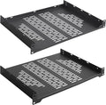 RIVECO 2 PCS 12” Rack Shelves for 19 inches Network Rack & Cabinets, 1U Rack by RIVECO