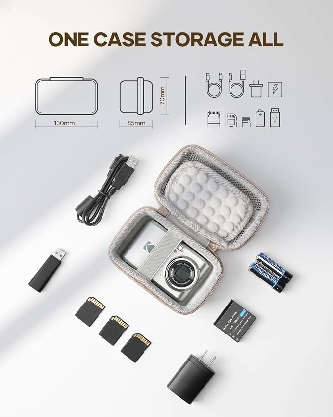 SQERO Digital Camera Case for KODAK PIXPRO FZ45 FZ55 & CAMKORY 1080P - Image 5