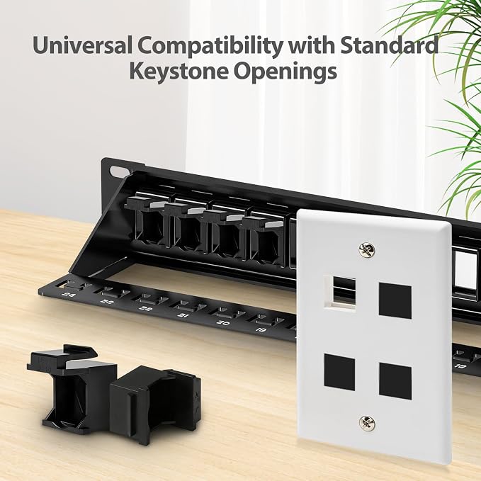 50-Pack Blank Keystone Jack Insert - Image 4